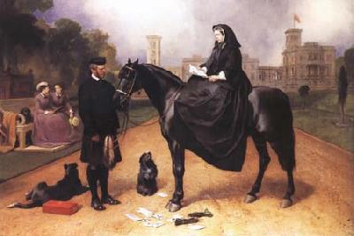 Sir Edwin Landseer Queen Victoria at Osborne House (mk25) oil painting picture